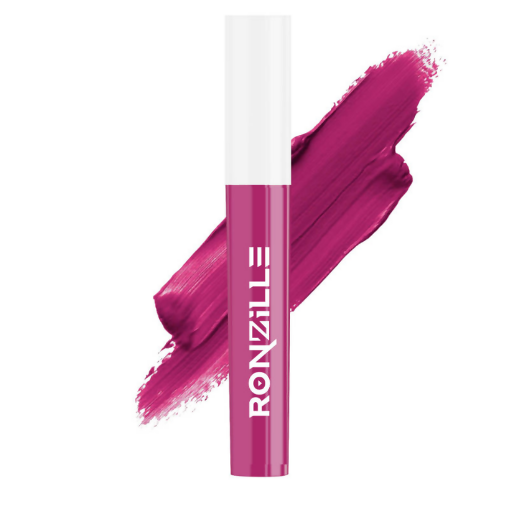 Ronzille Non Transfer Matte Liquid Lipstick Plus Lip Gloss - Blush And Pinks | Grocsy
