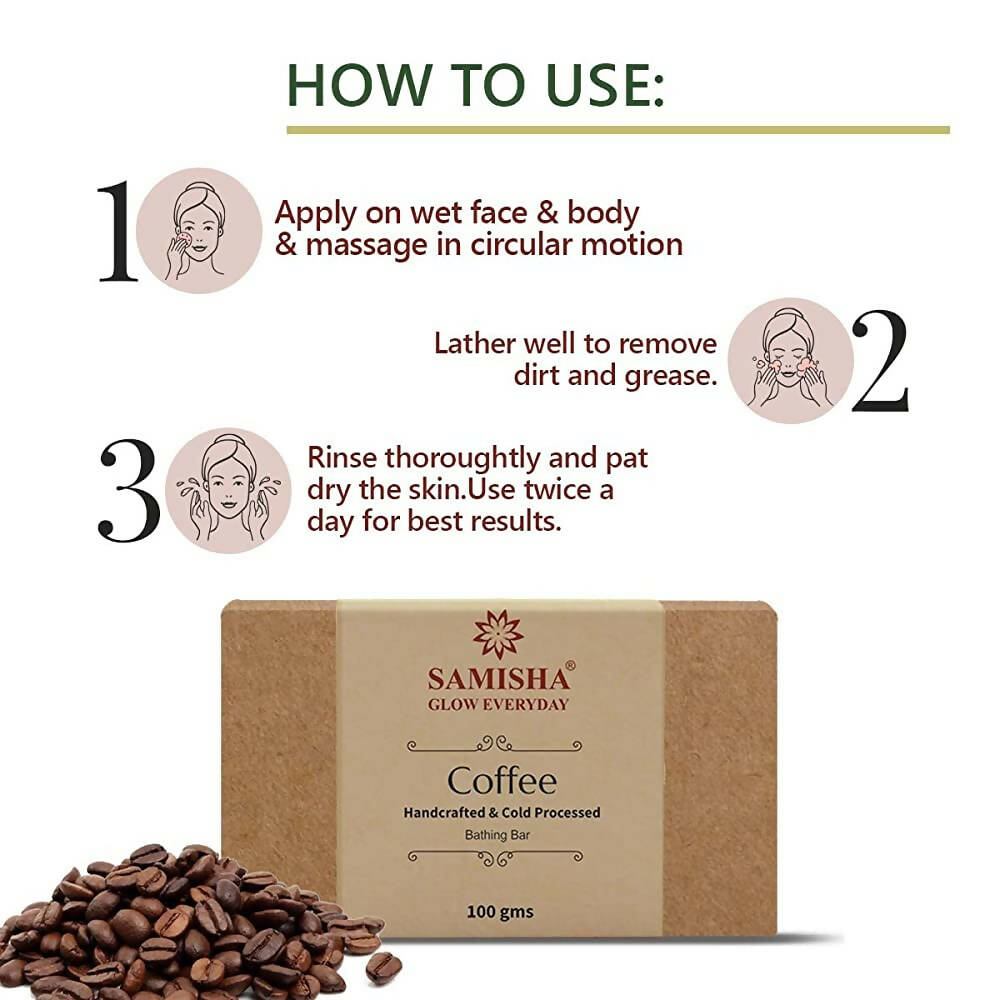 Samisha Organic Coffee Deep Exfoliating Bathing Bar | Grocsy