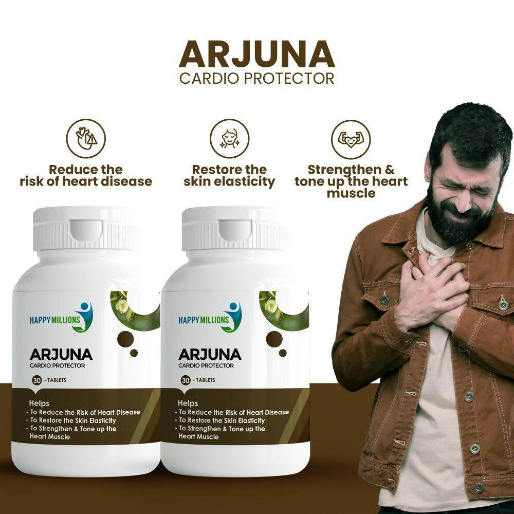 HappyMillions Arjuna Tablets | Grocsy