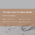 The Body Temple 2% Kojic Acid + 1% Alpha Arbutin Face Serum | Grocsy