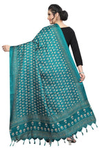 Vamika Rama Green Dot Printed Khadi Bhagalpuri Latest Dupatta | Grocsy