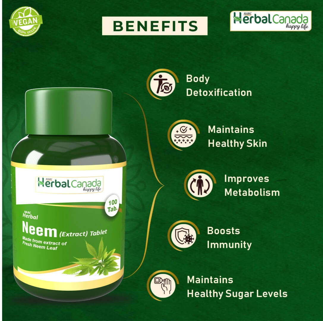 Herbal Canada Neem Extract Tablets | Grocsy