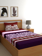 My Room Adults Ethnic Motifs 140 TC Bedsheet with Pillow Covers | Grocsy