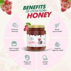 Farm Naturelle 100% Pure Litchi Flora Honey – Natural Sweetness | Grocsy