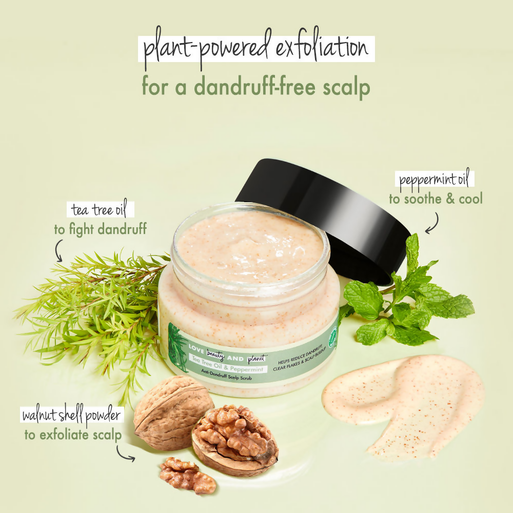 Love Beauty And Planet Tea Tree Oil & Peppermint Scalp Scrub | Grocsy