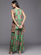 Ahalyaa Women's Traditional Wear Co-ods - Green | Grocsy