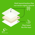 Saathi Bamboo Fiber Heavy Flow Sanitary Napkins Pack | Grocsy