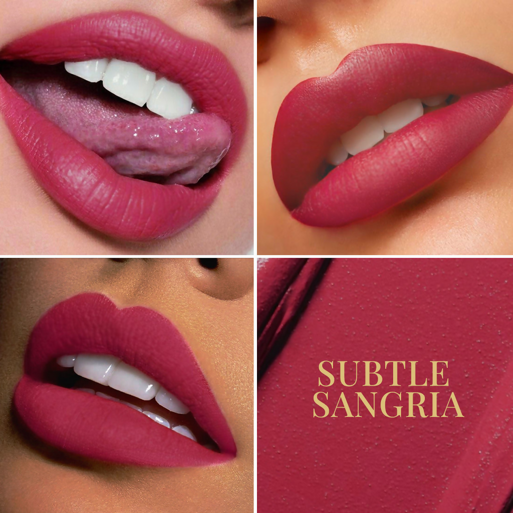 mCaffeine Shades Velvet Blur Matte Liquid Lipstick 12 Hrs Stay & Lightweight - Subtle Sangria | Grocsy