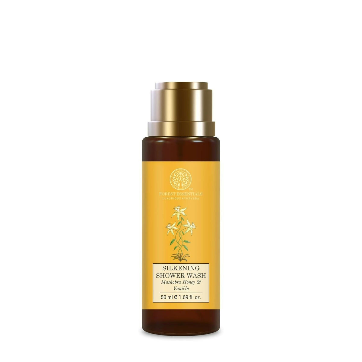 Forest Essentials Luxury Bath & Body Gift Set, Honey Vanilla Scented, Body Wash and Body Lotion | Grocsy