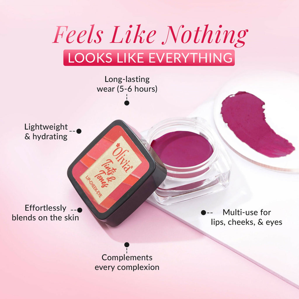 Olivia Tints & Tones For Lip, Cheek & Eye Lip Balm - Caramel Laughter | Grocsy