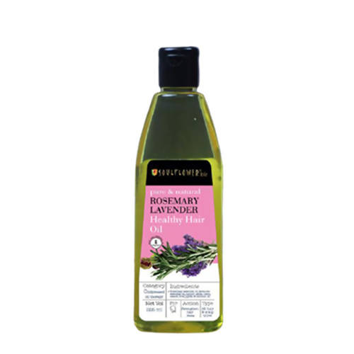 Soulflower Pure & Natural Rosemary Lavender Healthy Hair Oil | Grocsy