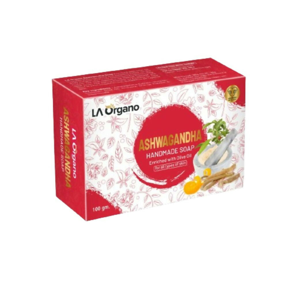 LA Organo Ashwgandha Handmade Natural Bath Soap | Grocsy