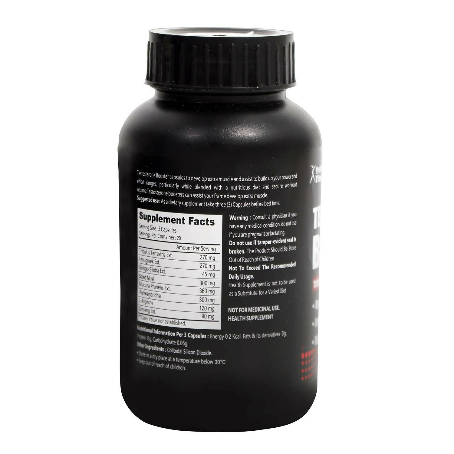 Healthvit Testosterone Booster Capsules | Grocsy