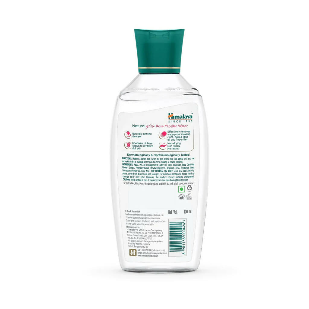 Himalaya Herbals Natural Glow Rose Micellar Water | Grocsy