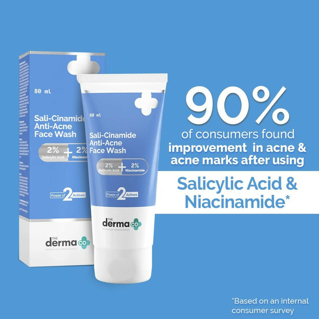 The Derma Co Sali-Cinamide Anti-Acne Face Wash | Grocsy