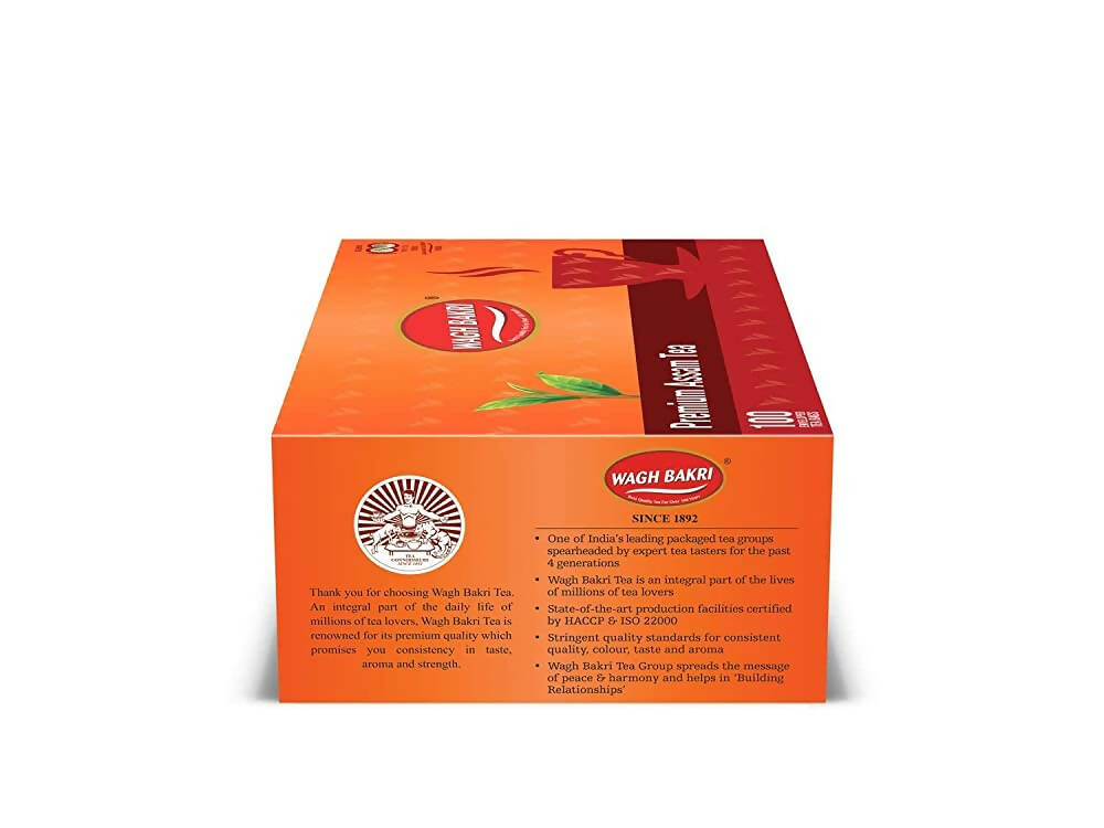 Wagh Bakri Premium Assam Tea Bags | Grocsy