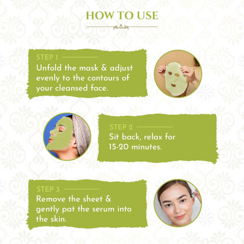 Khadi Essentials Papaya Serum Sheet Mask | Grocsy