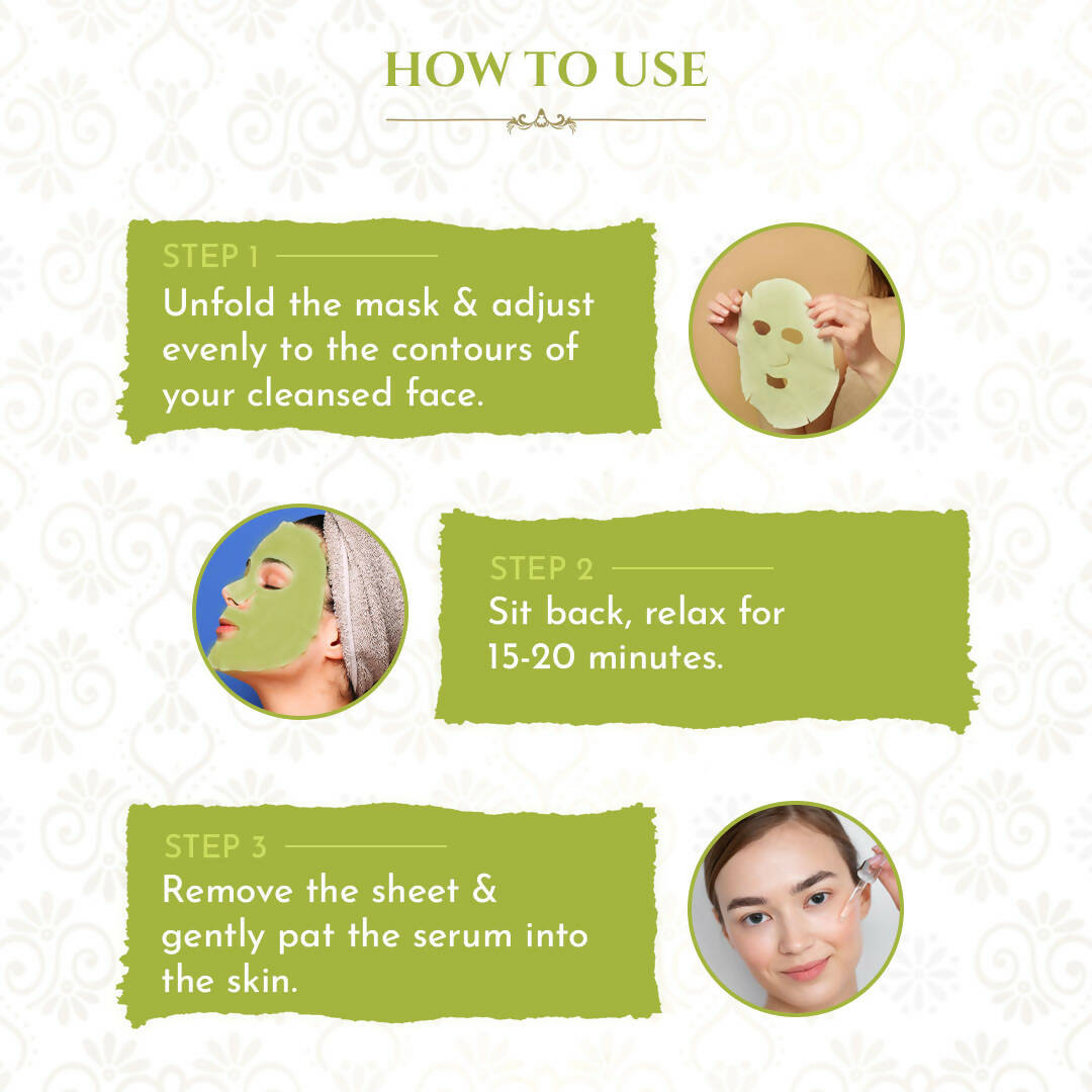 Khadi Essentials Papaya Serum Sheet Mask | Grocsy