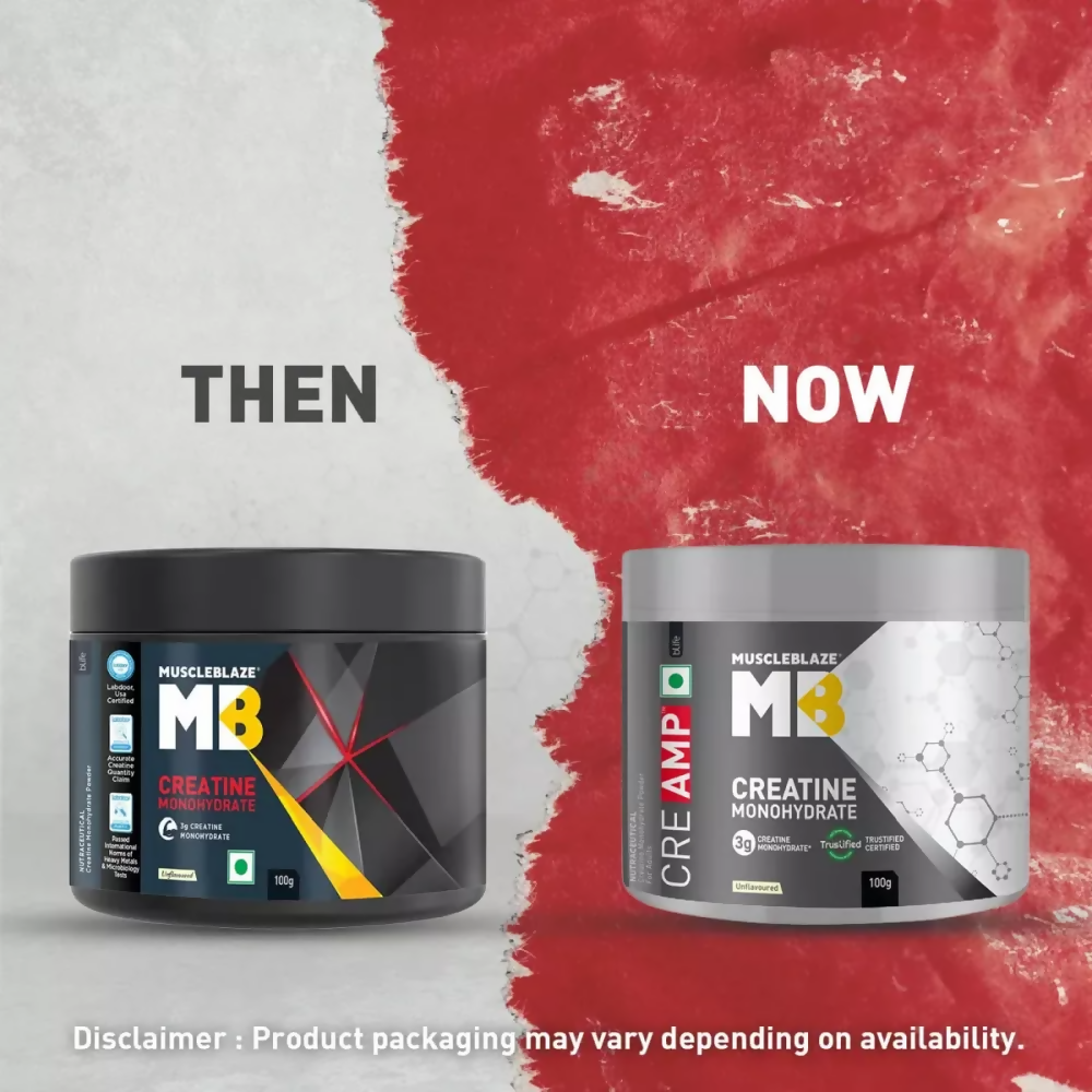 MuscleBlaze Creatine Monohydrate Creamp Unflavored | Grocsy