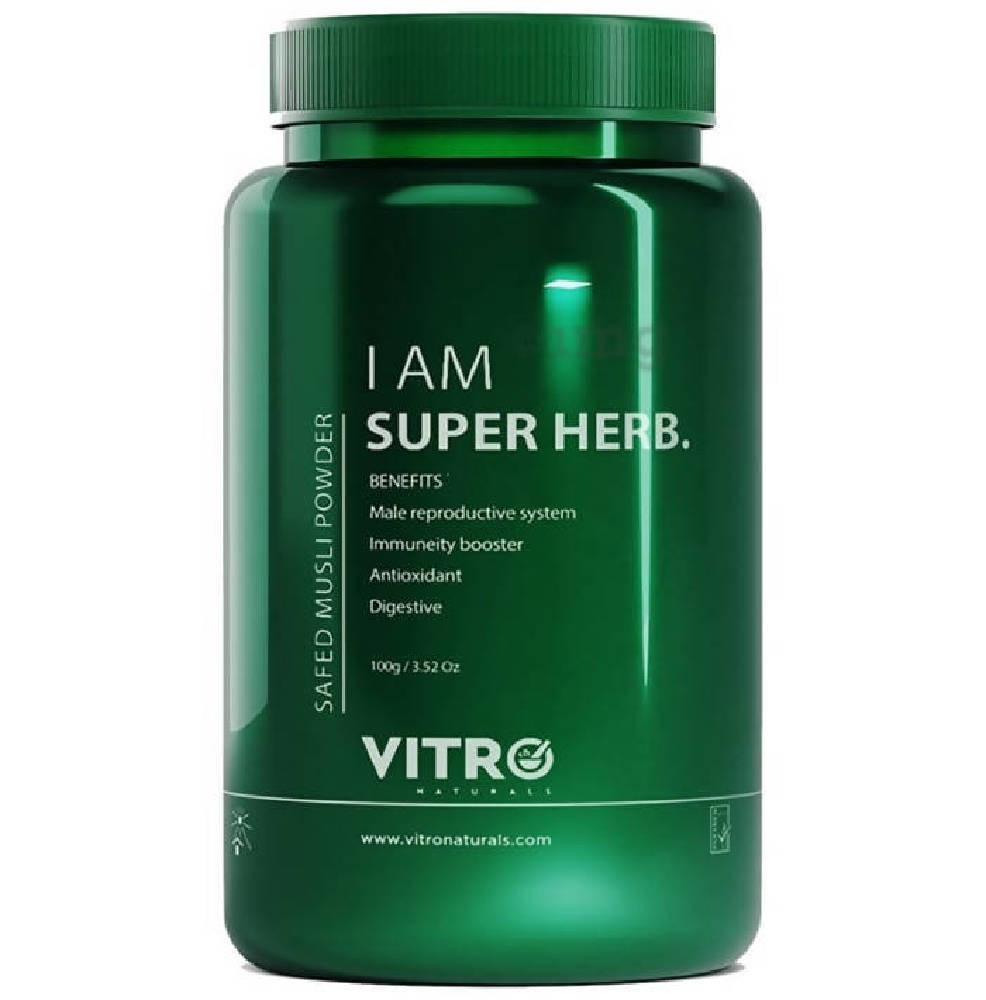 Vitro Naturals I Am Super Herb Safed Musli Powder | Grocsy