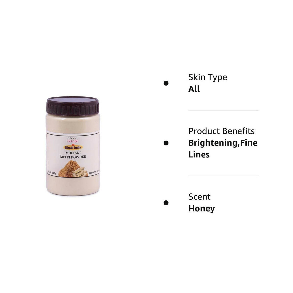 Khadi Mauri Herbal Multani Mitti Powder | Grocsy