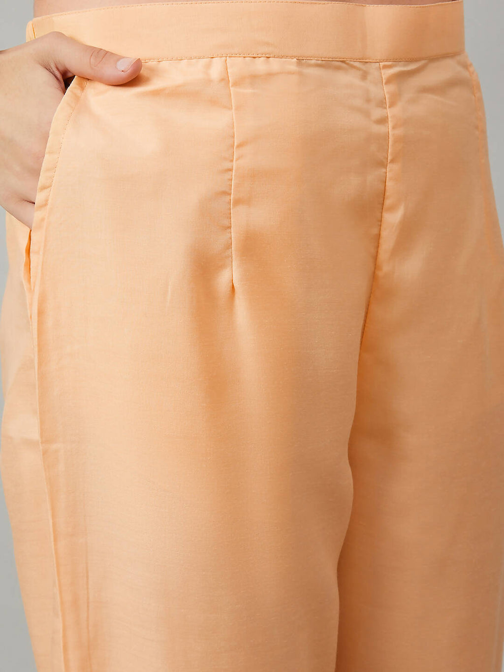 Orange Organza Embroidered Kurta with Bottom & Dupatta - Salimar | Grocsy