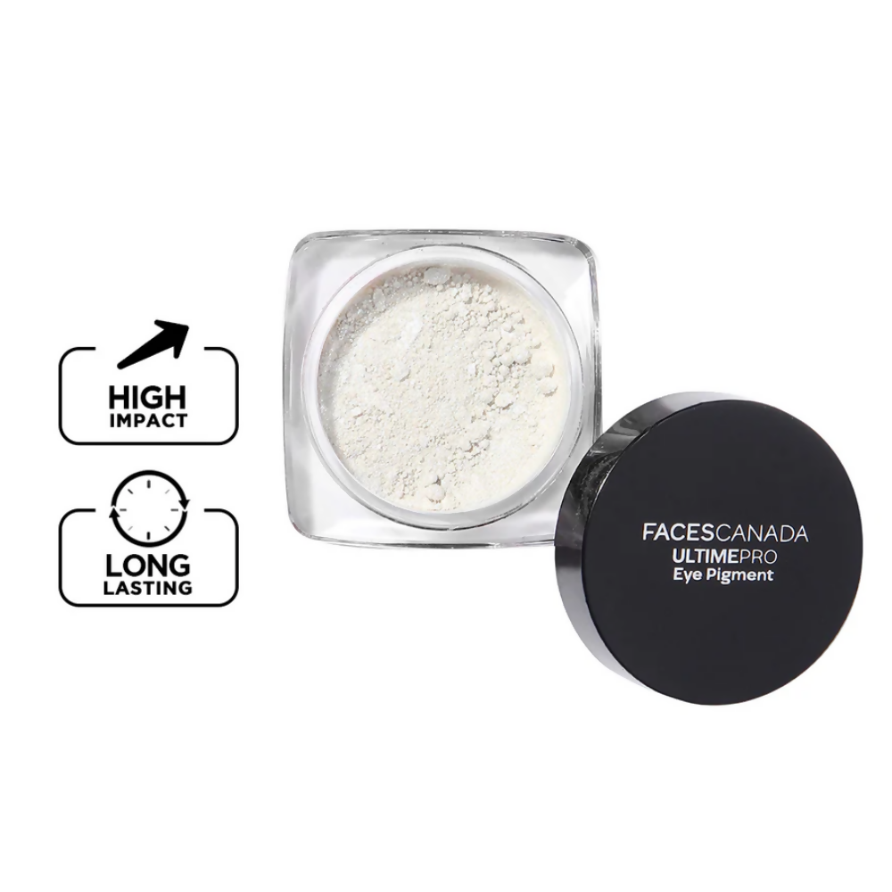 Faces Canada Ultime Pro Eye Pigment - Silver 01 | Grocsy