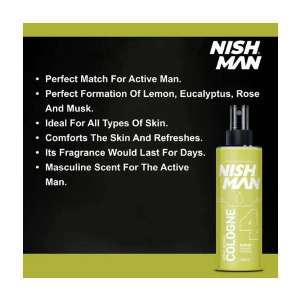 Nishman After Shave Cologne Lemon - Liquid Based | Grocsy