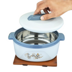ramila Brand Insulated Inner Steel Casserole for Roti - White | Grocsy
