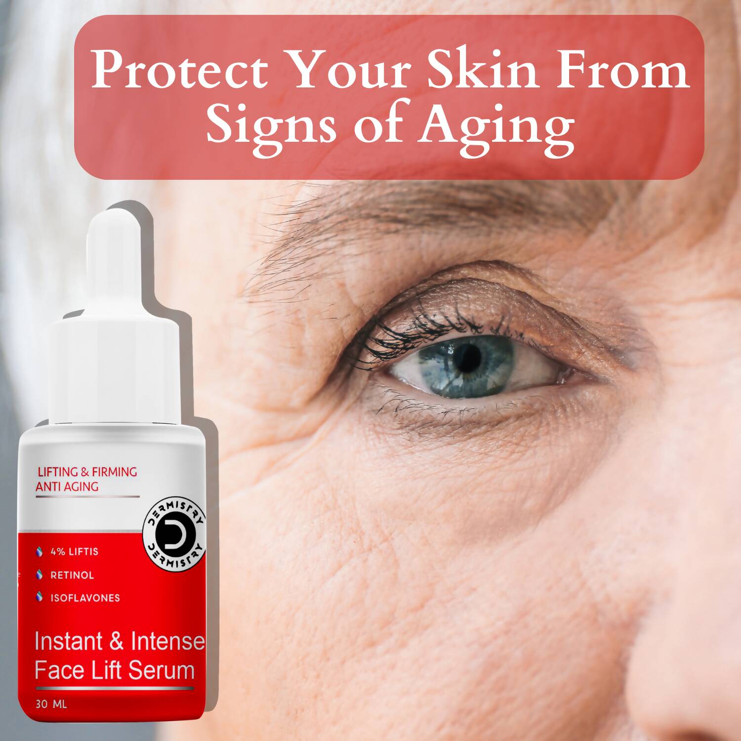Dermistry Anti Aging Instant Intense Face Lift Serum & Instant Intense Face Mask | Grocsy