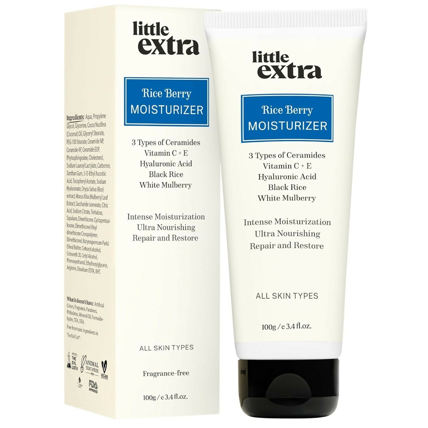Little Extra Rice Berry Face Moisturizer, Lightweight & Non-Sticky for Glowing Skin, Brightening | Grocsy