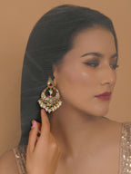 Jadau Earrings (Gold) - Ruby Raang | Grocsy