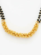 NVR Women Gold Plated Black Beaded Mangalsutra | Grocsy