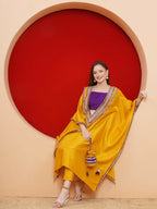 Joban Fashion Yelow Kaftaan Set with ineer and Potli | Grocsy