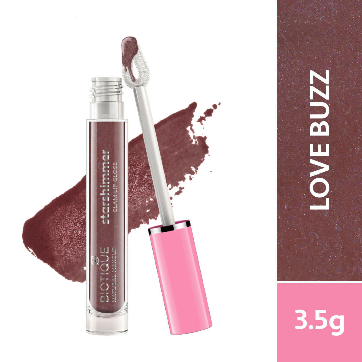 Biotique Starshimmer Glam Lip Gloss - Love Buzz | Grocsy