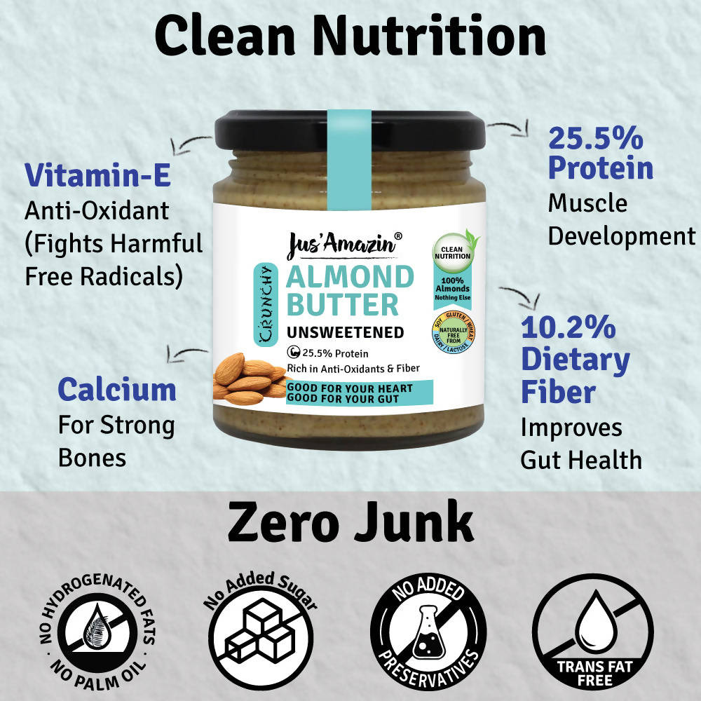 Jus Amazin Almond Butter Unsweetened