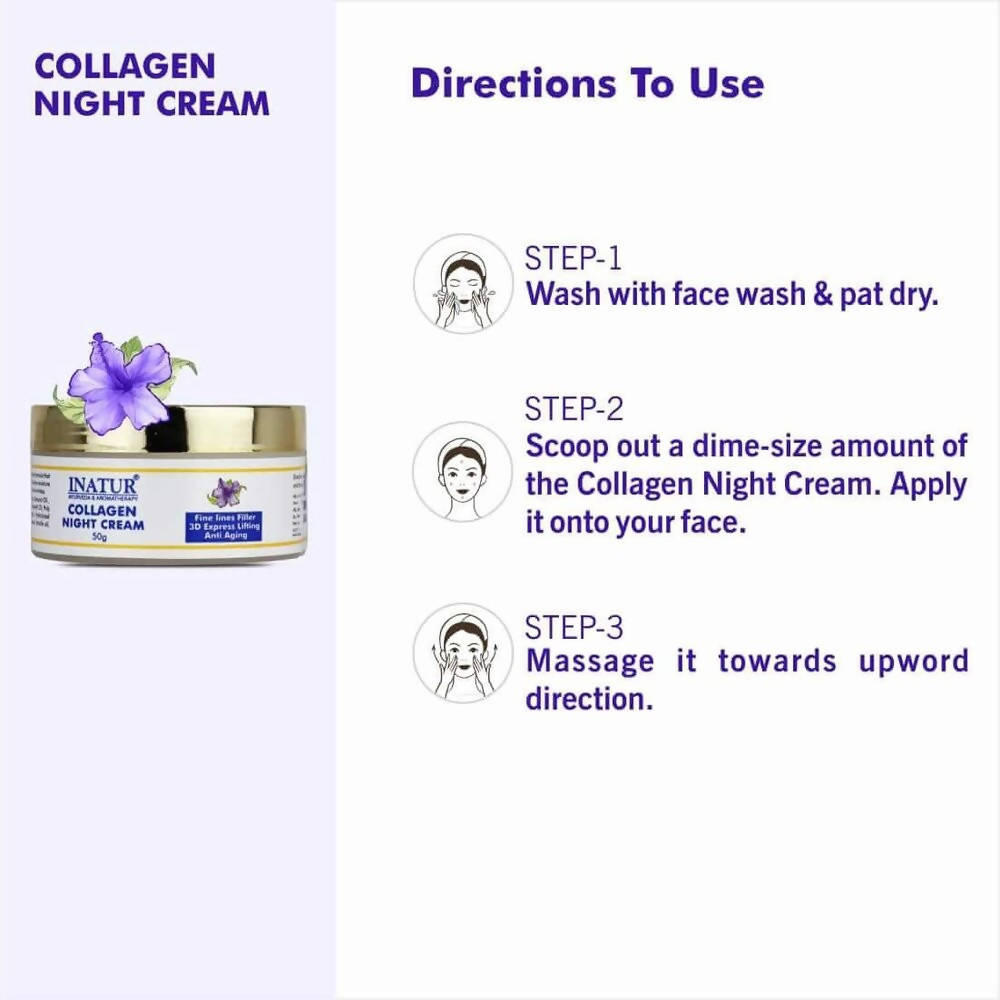 Inatur Collagen Night Cream | Grocsy