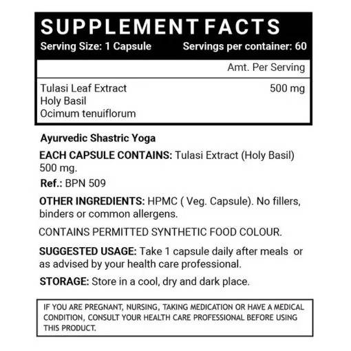 Inlife Tulasi Holy Basil Capsules | Grocsy