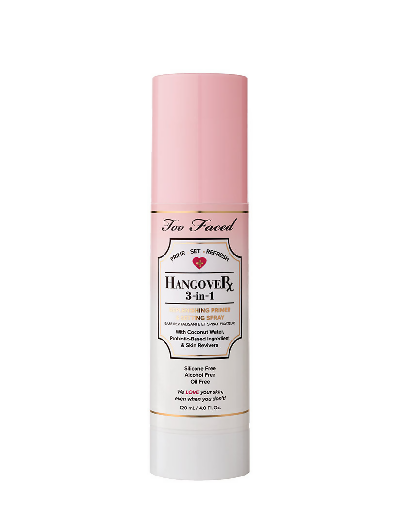 Too Faced Hangover 3 in 1 Replenishing Primer & Setting Spray - Travel Size | Grocsy
