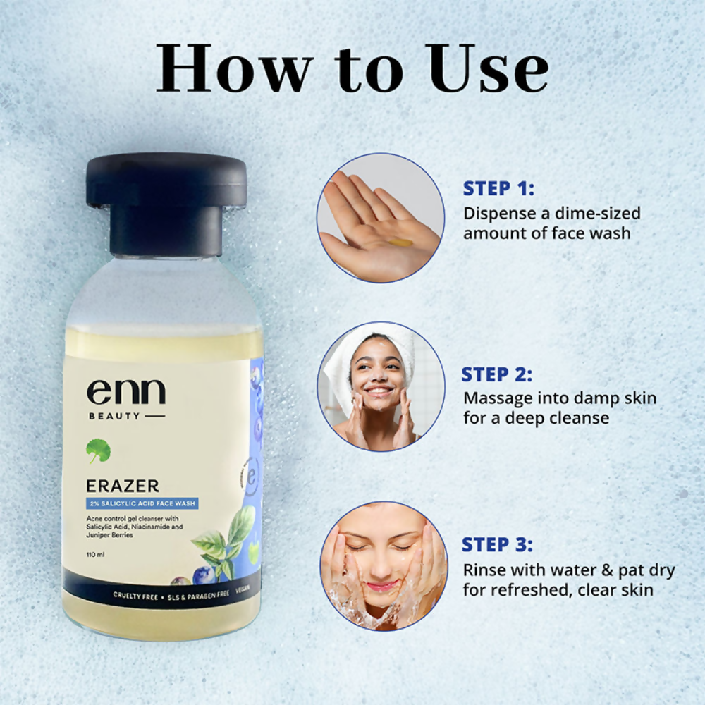 Enn Acne Control Gel Cleanser Face Wash | Grocsy