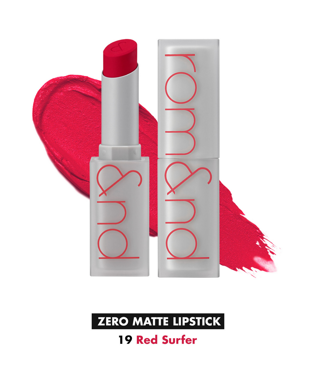 Rom&nd Zero Matte Lipstick - 19 Red Surfer | Grocsy