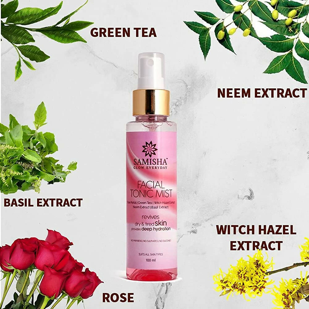 Samisha Organic Facial Tonic Mist | Grocsy
