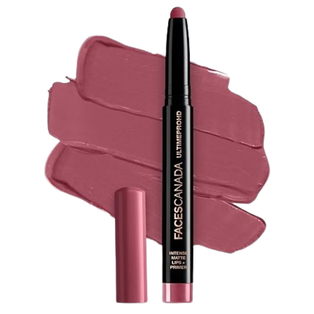 Faces Canada Ultime Pro Hd Intense Matte Lipstick + Primer - Scandalous (Nude) | Grocsy