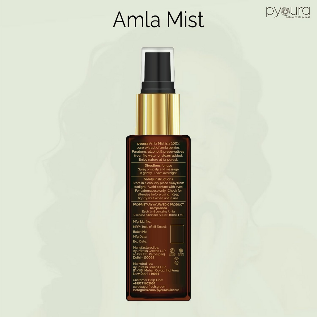 Pyoura Itchy Scalp Hair Growth Amla Hair Spray Serum Mist | Grocsy