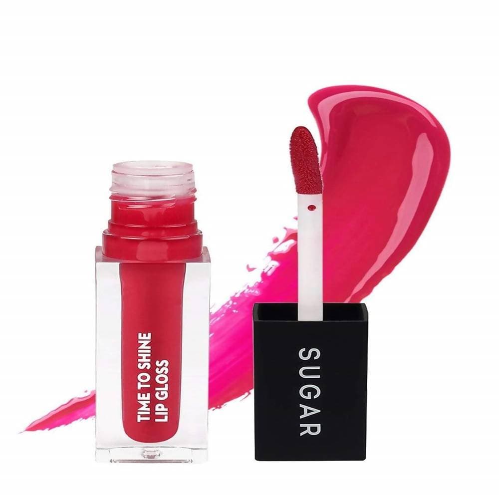 Sugar Time To Shine Lip Gloss - Peppy Hill (Bright Fuchsia) | Grocsy