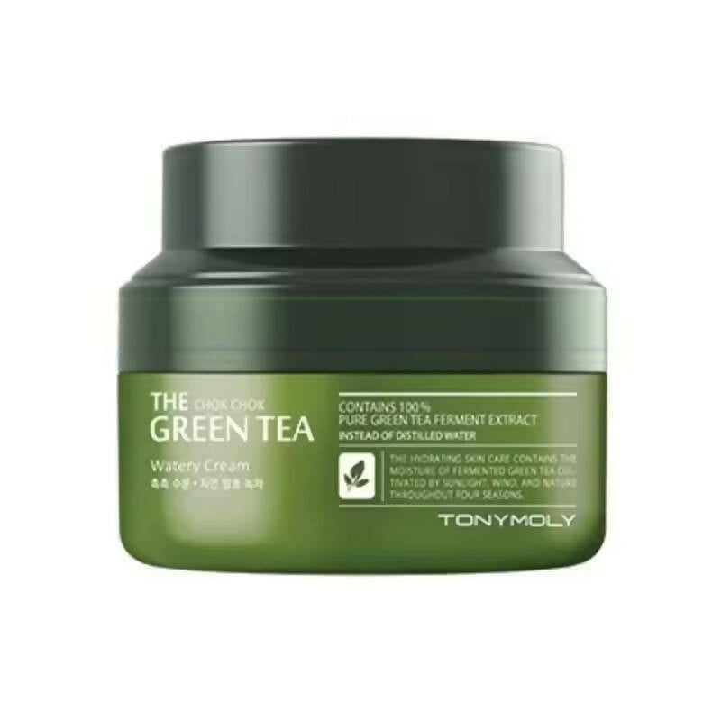 Tonymoly Chok Chok Green Tea Watery Moisture Cream - Korean Skincare | Grocsy