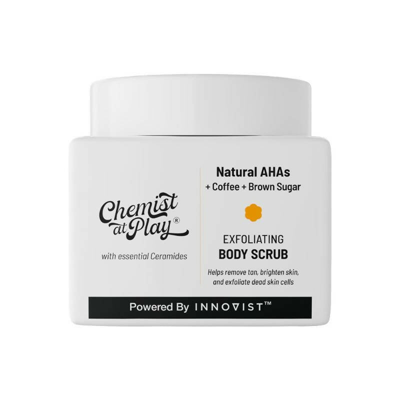 Chemist At Play Exfoliating Body Scrub For Removing Tan & Dead Skin Cells, Men & Women | Grocsy