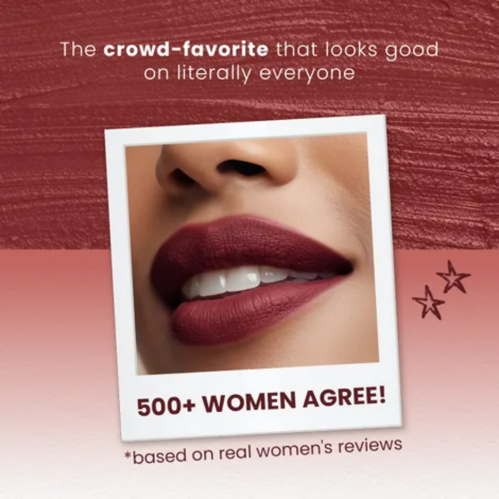 NY Bae Velvet Mousse Liquid Lipstick - Spicy Rust 06 | Grocsy