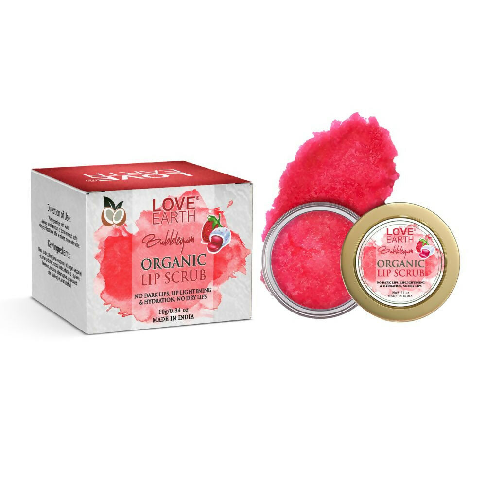 Love Earth Organic Lip Scrub with Shea Butter And Vitamin-E For Lip Hydration And Repair | Grocsy
