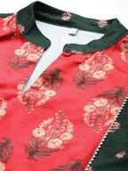Ahalyaa Women's Traditional Wear Co-ods - Green | Grocsy